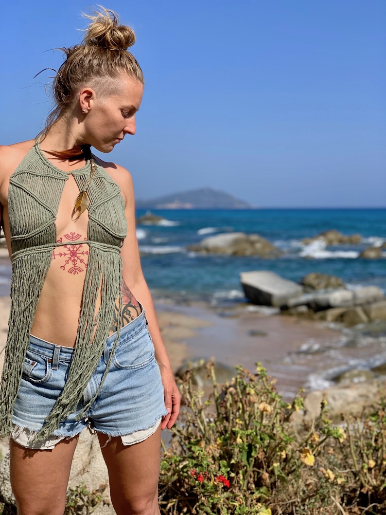 Macramé beach top - CALA GOLORITZE