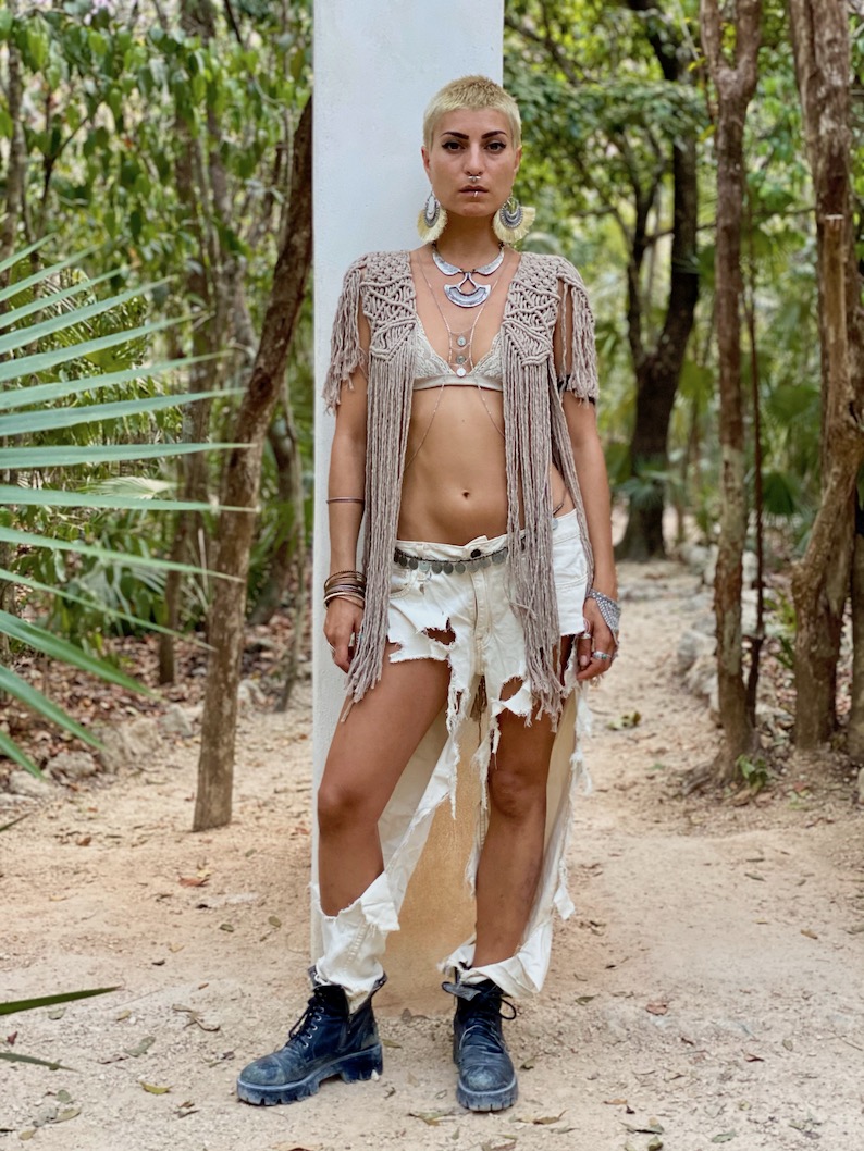 Handmade Macramé Dress Coachella