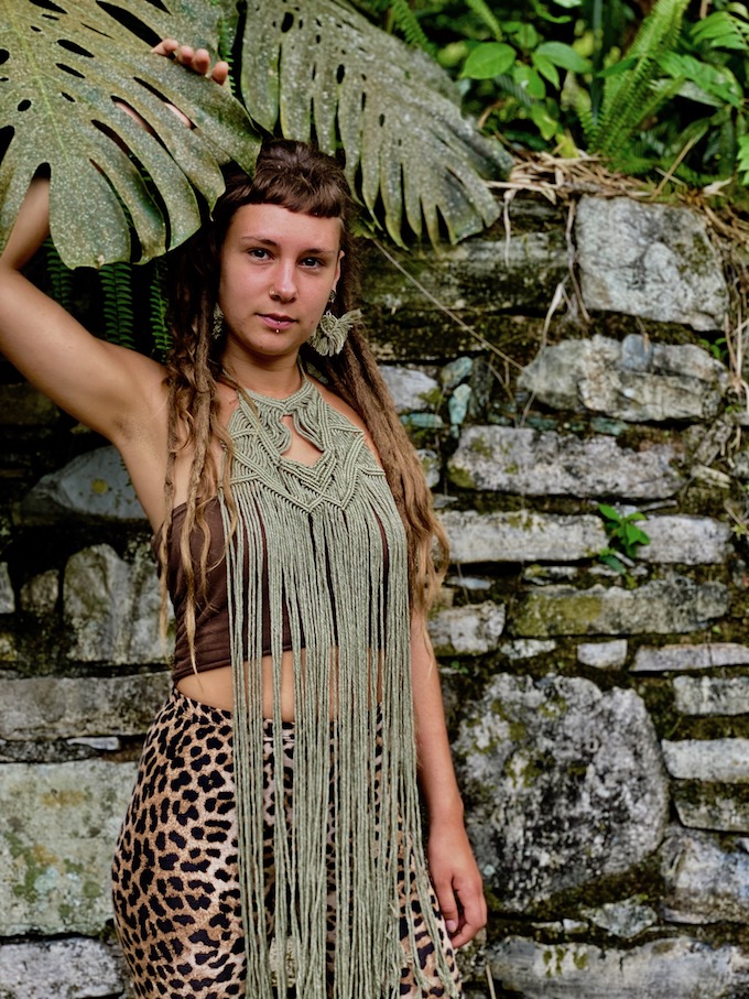  Maya - Tribal stil lange halskette