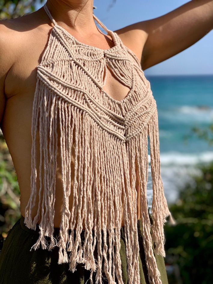 Boho macrame maxi necklace - CAGLIARI