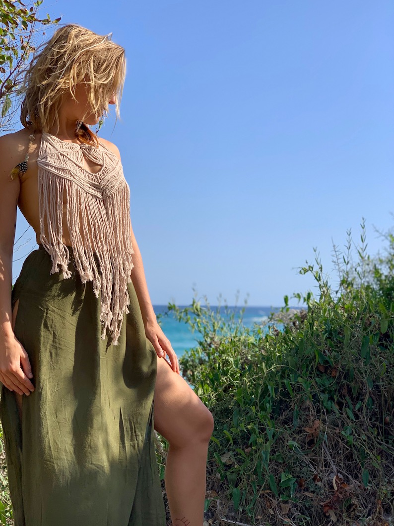 Boho macrame maxi necklace - CAGLIARI